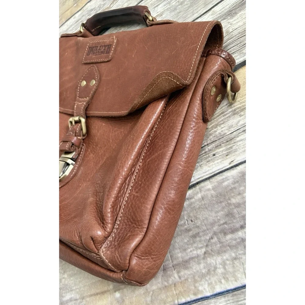 Duluth Lifetime Leather All-Business Briefcase Brown Leather - Picture 4 of 13